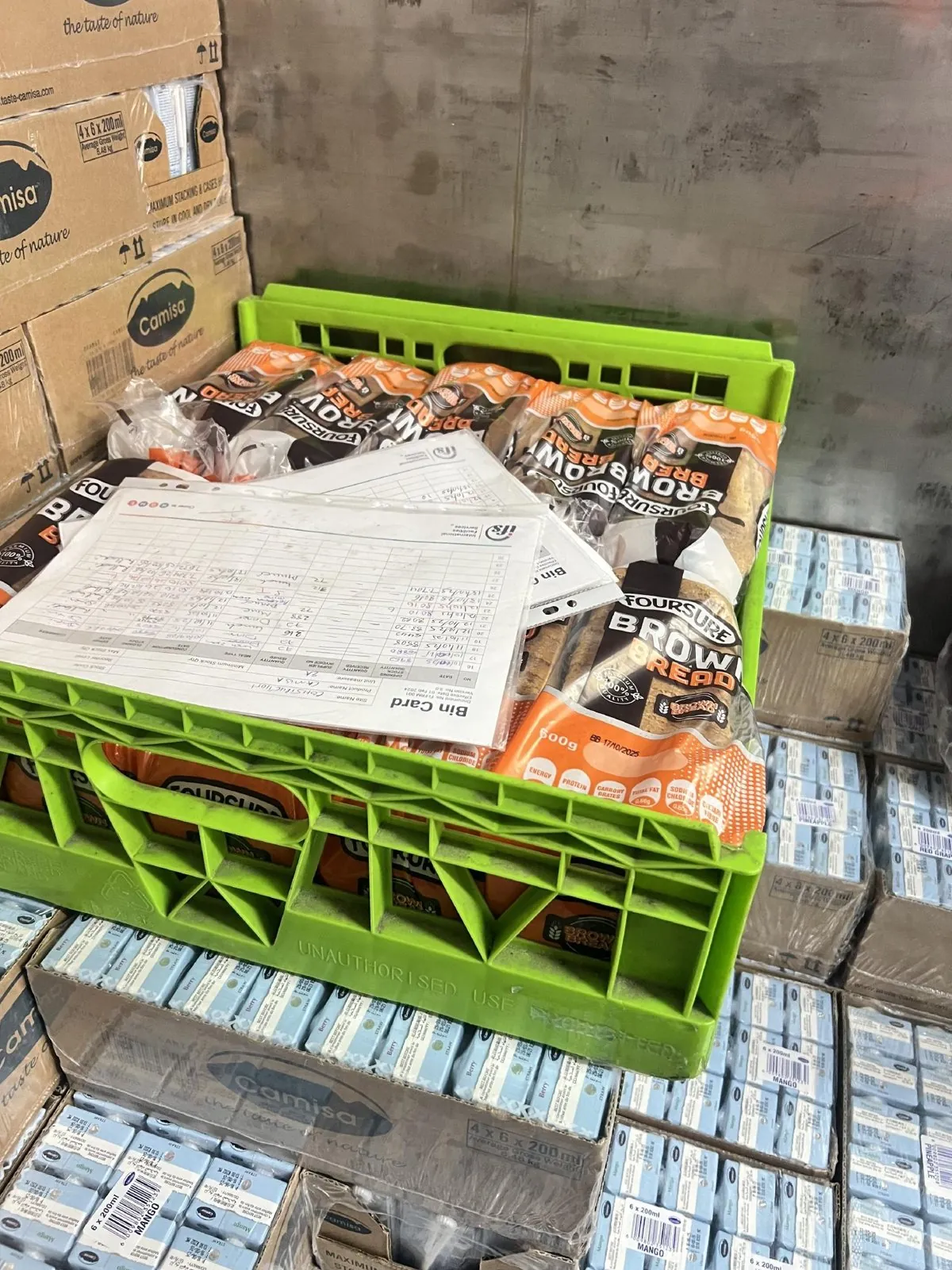 Dairy product inspection during an environmental monitoring visit